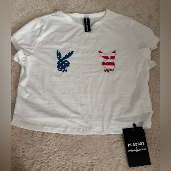 Missguided Tops - Playboy x Missguided Top